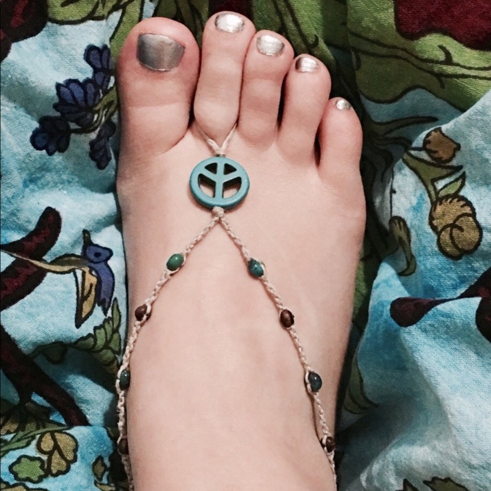 Peace Sign Barefoot sandals!